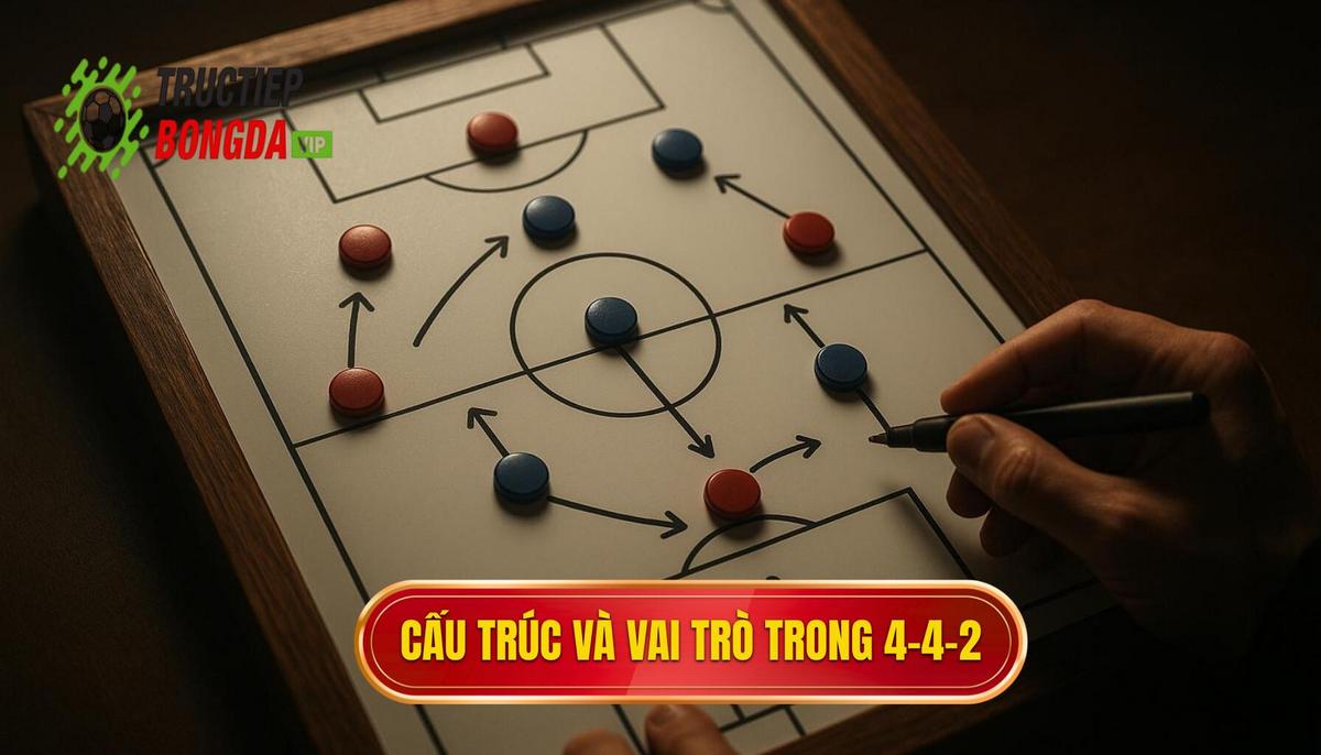 Cấu trúc và vai trò then chốt trong 4-4-2 cổ điển