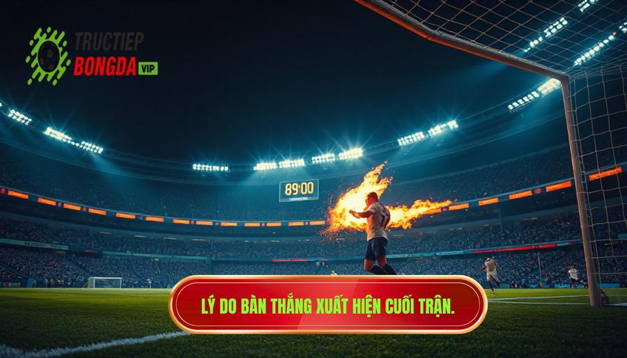Lý do bàn thắng xuất hiện cuối trận